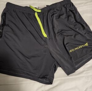 Jed North Men's Fitted Bodybuilding Workout Gym Running Tight Lifting Shorts